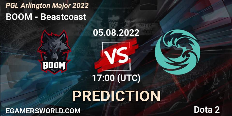 BOOM vs Beastcoast: Betting TIp, Match Prediction. 05.08.22. Dota 2, PGL Arlington Major 2022 - Group Stage
