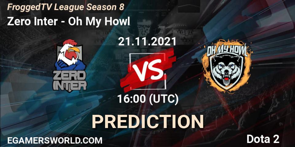 Zero Inter vs Oh My Howl: Betting TIp, Match Prediction. 21.11.2021 at 16:13. Dota 2, FroggedTV League Season 8