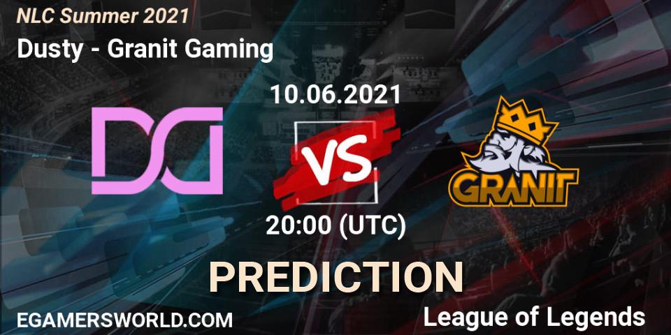 Dusty vs Granit Gaming: Betting TIp, Match Prediction. 10.06.2021 at 20:00. LoL, NLC Summer 2021