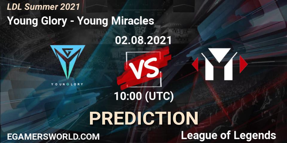 Young Glory vs Young Miracles: Betting TIp, Match Prediction. 02.08.21. LoL, LDL Summer 2021