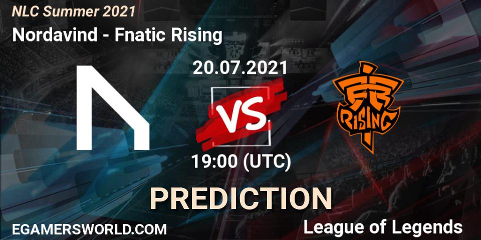 Nordavind vs Fnatic Rising: Betting TIp, Match Prediction. 20.07.2021 at 19:00. LoL, NLC Summer 2021
