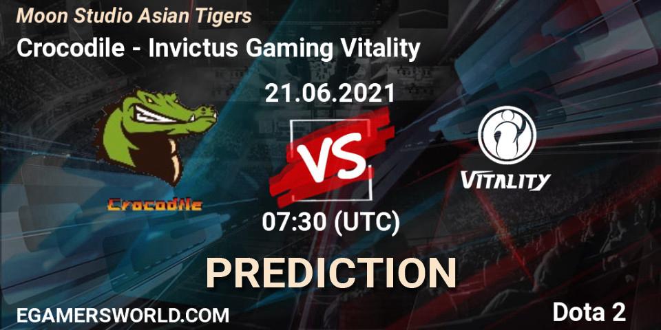 Crocodile vs Invictus Gaming Vitality: Betting TIp, Match Prediction. 21.06.2021 at 07:43. Dota 2, Moon Studio Asian Tigers