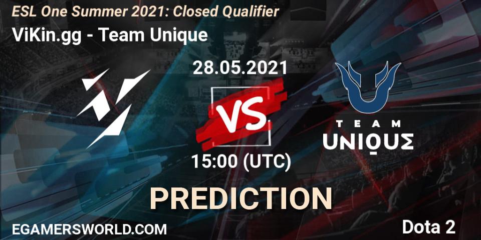 ViKin.gg vs Team Unique: Betting TIp, Match Prediction. 28.05.21. Dota 2, ESL One Summer 2021: Closed Qualifier