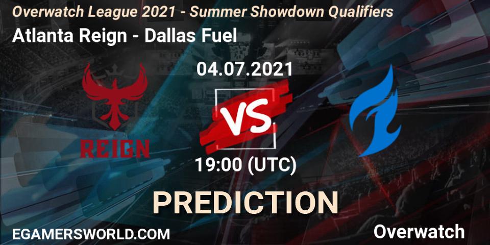 Atlanta Reign vs Dallas Fuel: Betting TIp, Match Prediction. 04.07.2021 at 19:00. Overwatch, Overwatch League 2021 - Summer Showdown Qualifiers
