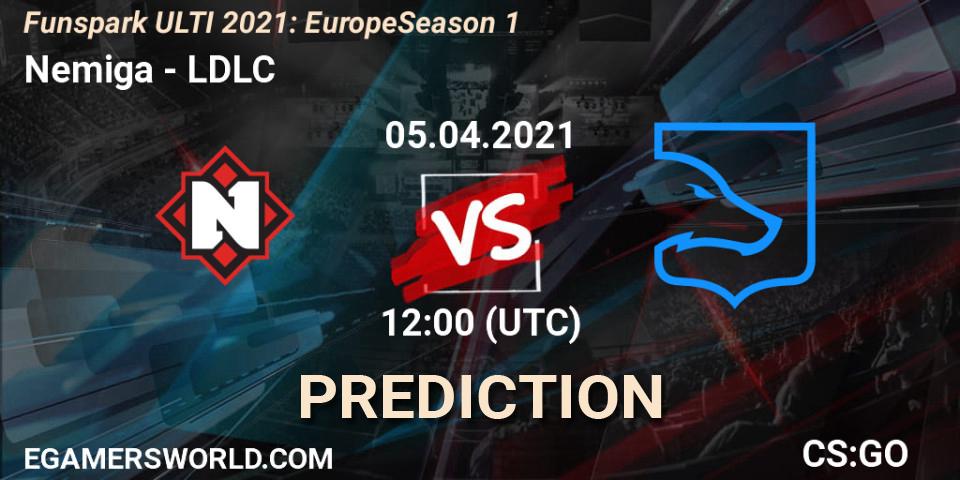 Nemiga vs LDLC: Betting TIp, Match Prediction. 05.04.21. CS2 (CS:GO), Funspark ULTI 2021: Europe Season 1