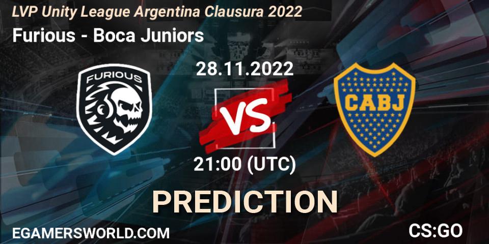 Furious vs Boca Juniors: Betting TIp, Match Prediction. 28.11.22. CS2 (CS:GO), LVP Unity League Argentina Clausura 2022