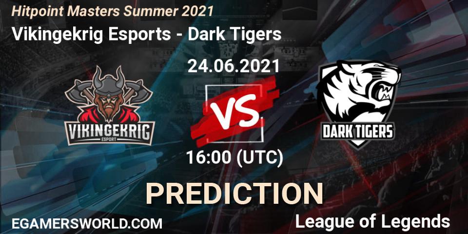 Vikingekrig Esports vs Dark Tigers: Betting TIp, Match Prediction. 24.06.2021 at 16:00. LoL, Hitpoint Masters Summer 2021