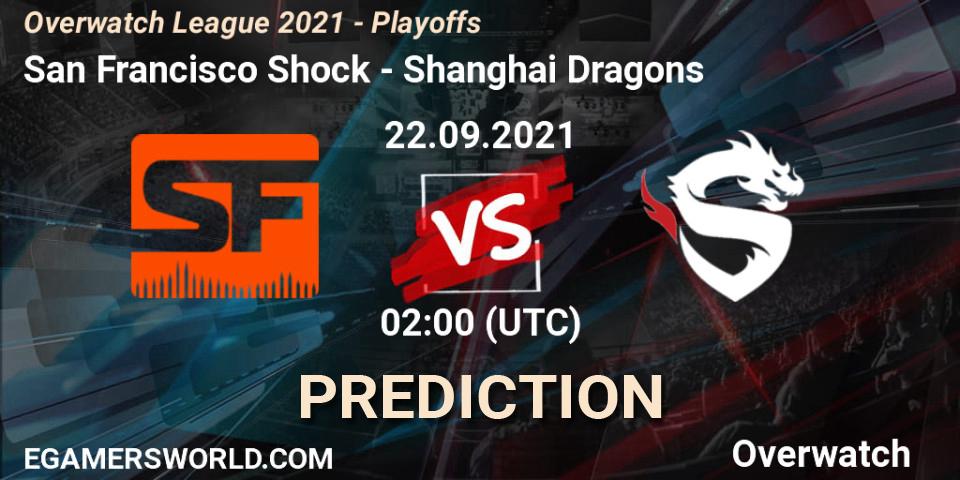 San Francisco Shock vs Shanghai Dragons: Betting TIp, Match Prediction. 22.09.21. Overwatch, Overwatch League 2021 - Playoffs