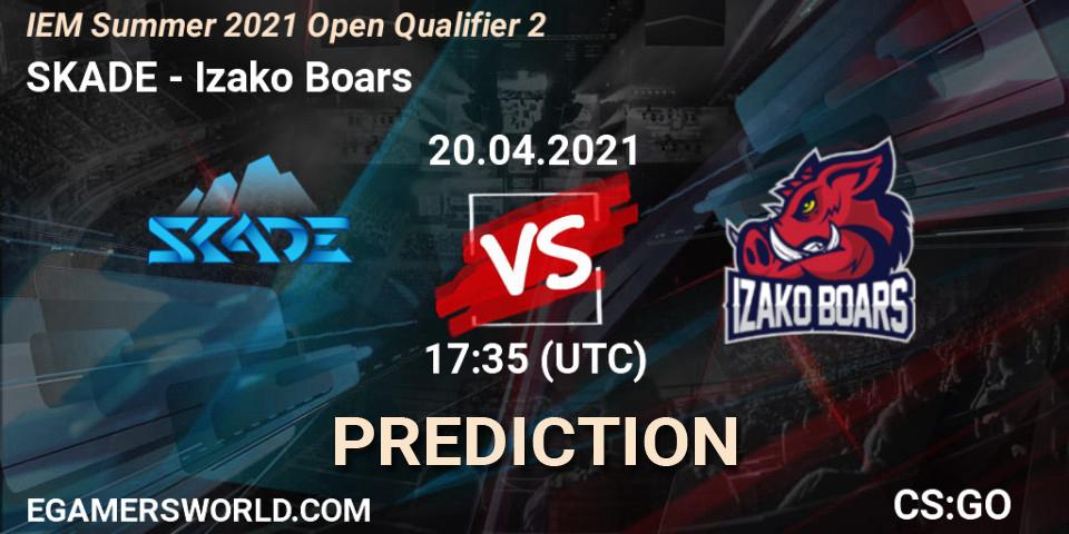 SKADE vs Izako Boars: Betting TIp, Match Prediction. 20.04.21. CS2 (CS:GO), IEM Summer 2021 Open Qualifier 2
