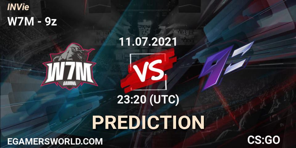 W7M vs 9z: Betting TIp, Match Prediction. 12.07.21. CS2 (CS:GO), INVie
