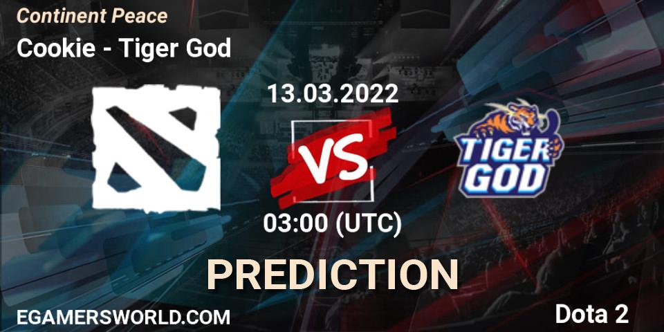 Cookie vs Tiger God: Betting TIp, Match Prediction. 13.03.2022 at 04:07. Dota 2, Continent Peace