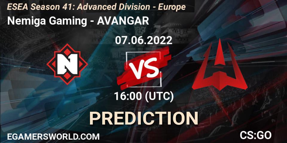 Nemiga Gaming vs AVANGAR: Betting TIp, Match Prediction. 07.06.22. CS2 (CS:GO), ESEA Season 41: Advanced Division - Europe