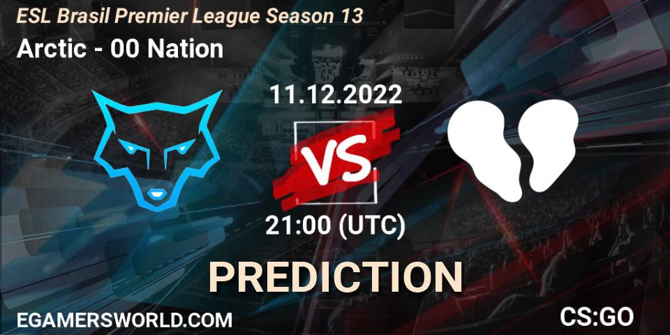 Arctic vs 00 Nation: Betting TIp, Match Prediction. 11.12.2022 at 21:00. Counter-Strike (CS2), ESL Brasil Premier League Season 13
