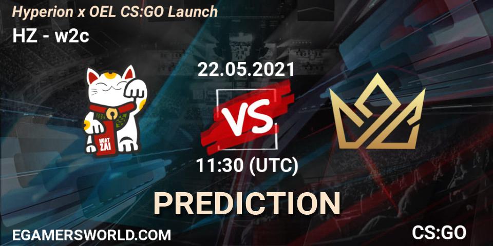 HZ vs w2c: Betting TIp, Match Prediction. 22.05.21. CS2 (CS:GO), Hyperion x OEL CS:GO Launch