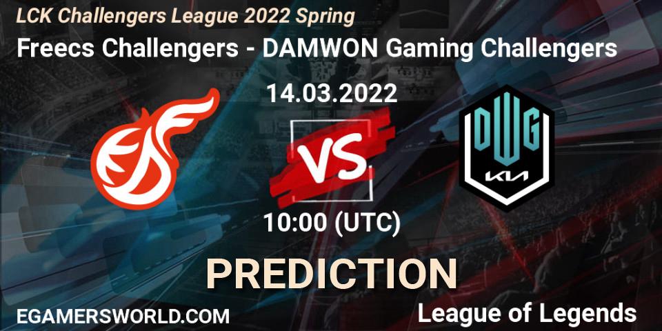 Freecs Challengers vs DAMWON Gaming Challengers: Betting TIp, Match Prediction. 14.03.22. LoL, LCK Challengers League 2022 Spring