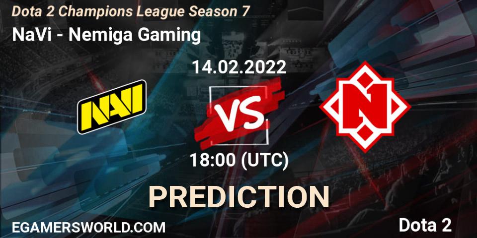 NaVi vs Nemiga Gaming: Betting TIp, Match Prediction. 14.02.22. Dota 2, Dota 2 Champions League 2022 Season 7
