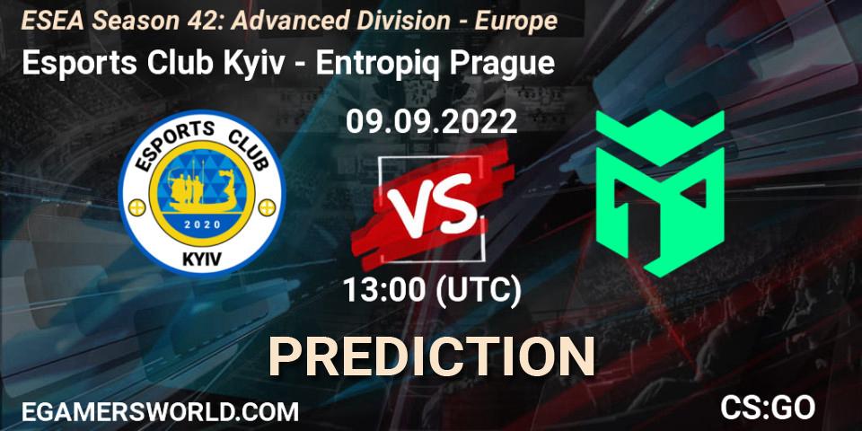 Esports Club Kyiv vs Entropiq Prague: Betting TIp, Match Prediction. 09.09.22. CS2 (CS:GO), ESEA Season 42: Advanced Division - Europe