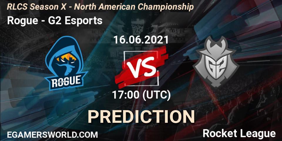 Rogue vs G2 Esports: Betting TIp, Match Prediction. 16.06.21. Rocket League, RLCS Season X - North American Championship
