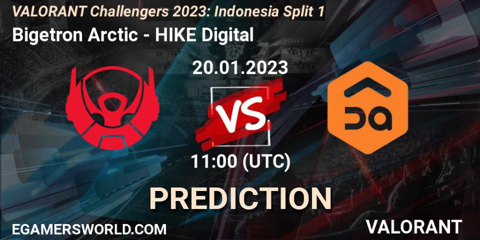 Bigetron Arctic vs HIKE Digital: Betting TIp, Match Prediction. 20.01.23. VALORANT, VALORANT Challengers 2023: Indonesia Split 1