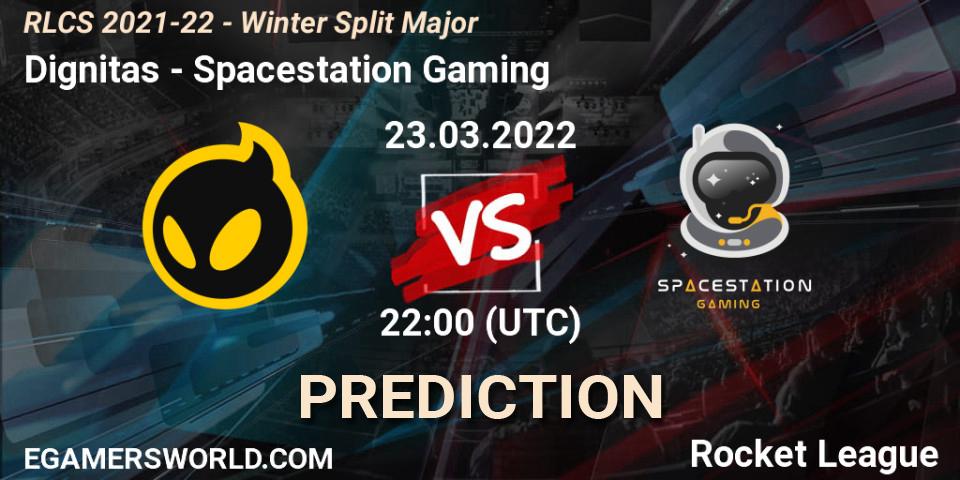 Dignitas vs Spacestation Gaming: Betting TIp, Match Prediction. 23.03.22. Rocket League, RLCS 2021-22 - Winter Split Major