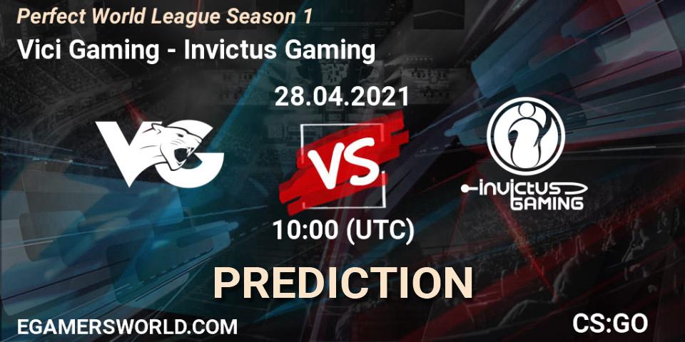 Vici Gaming vs Invictus Gaming: Betting TIp, Match Prediction. 28.04.21. CS2 (CS:GO), Perfect World League Season 1