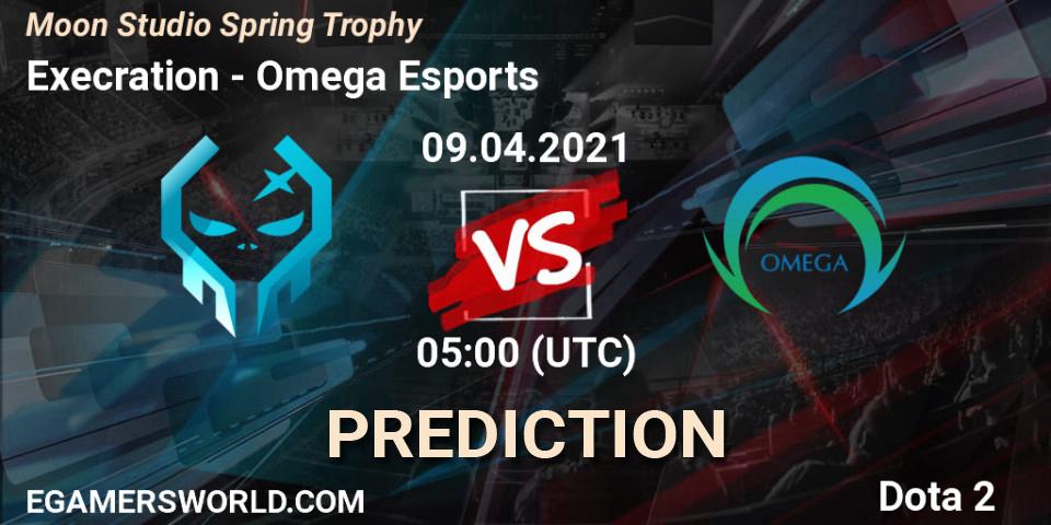 Execration vs Omega Esports: Betting TIp, Match Prediction. 09.04.2021 at 05:15. Dota 2, Moon Studio Spring Trophy