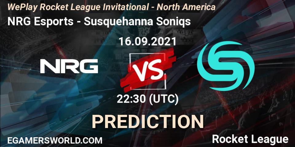 NRG Esports vs Susquehanna Soniqs: Betting TIp, Match Prediction. 16.09.2021 at 22:30. Rocket League, WePlay Rocket League Invitational - North America