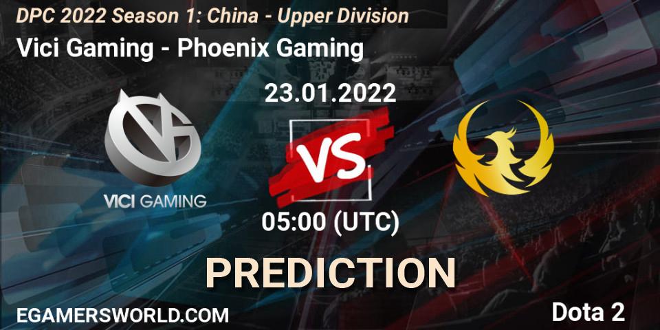 Vici Gaming vs Phoenix Gaming: Betting TIp, Match Prediction. 23.01.2022 at 04:54. Dota 2, DPC 2022 Season 1: China - Upper Division
