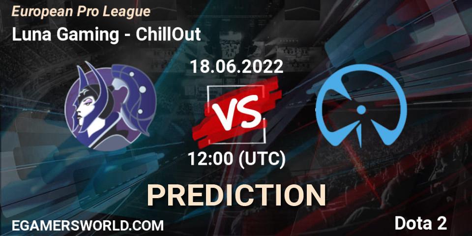 Luna Gaming vs ChillOut: Betting TIp, Match Prediction. 18.06.2022 at 12:06. Dota 2, European Pro League