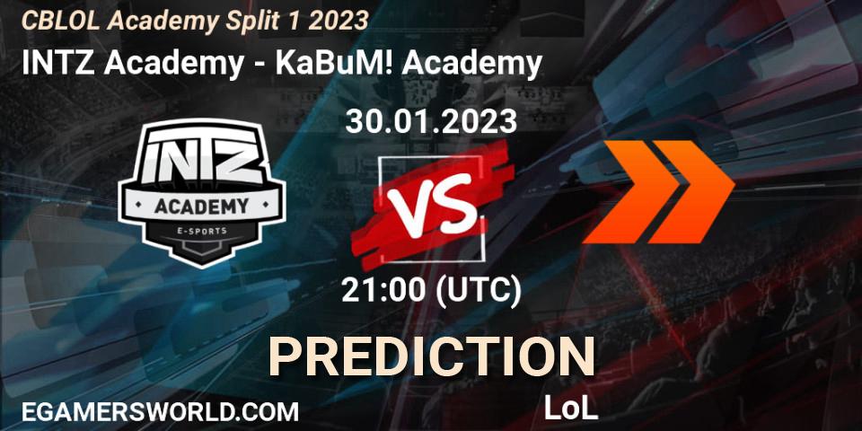 INTZ Academy vs KaBuM! Academy: Betting TIp, Match Prediction. 30.01.23. LoL, CBLOL Academy Split 1 2023