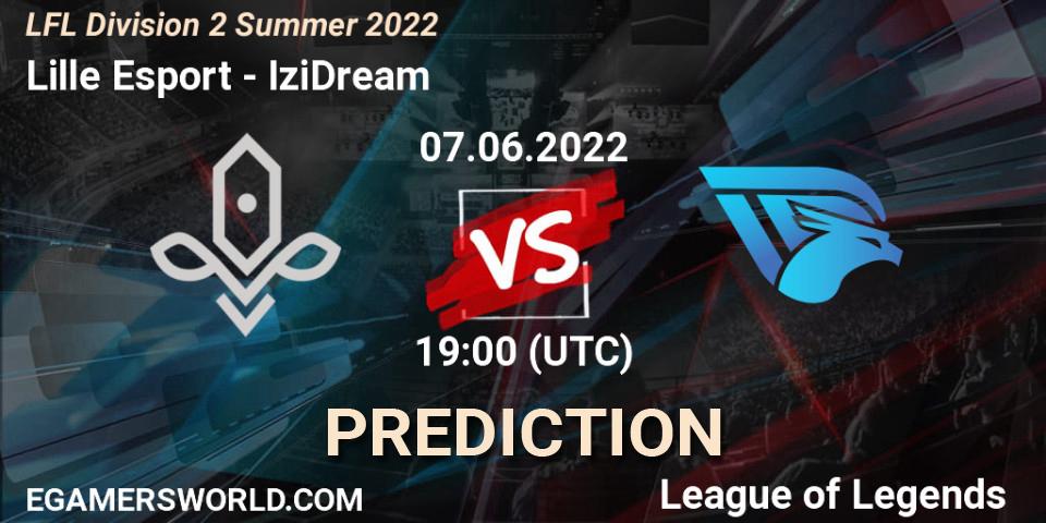 Lille Esport vs IziDream: Betting TIp, Match Prediction. 07.06.2022 at 19:00. LoL, LFL Division 2 Summer 2022