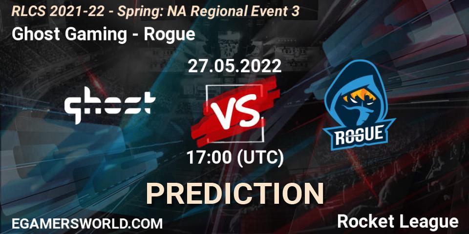 Ghost Gaming vs Rogue: Betting TIp, Match Prediction. 27.05.22. Rocket League, RLCS 2021-22 - Spring: NA Regional Event 3