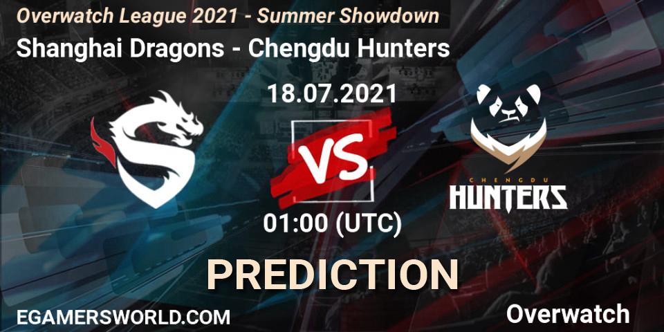 Shanghai Dragons vs Chengdu Hunters: Betting TIp, Match Prediction. 18.07.2021 at 01:00. Overwatch, Overwatch League 2021 - Summer Showdown