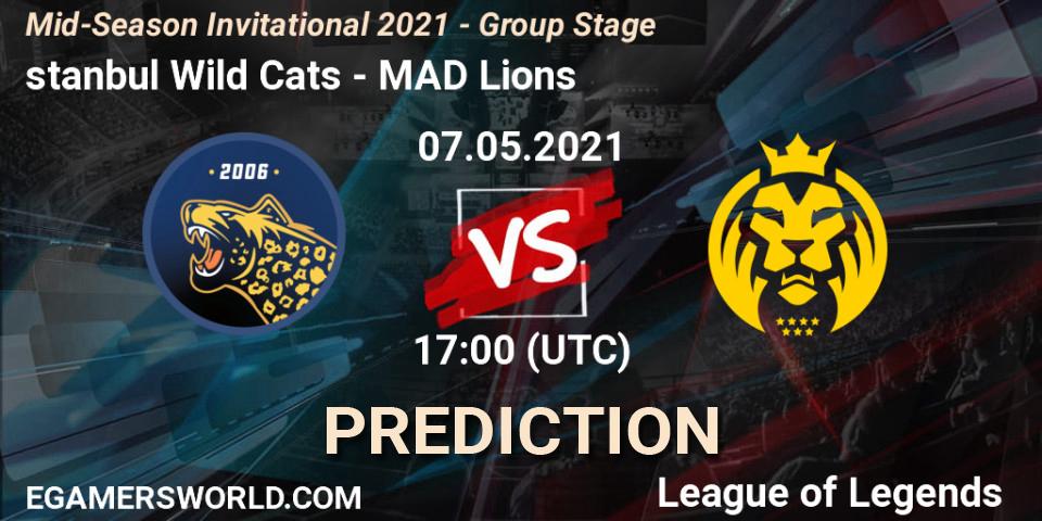 İstanbul Wild Cats vs MAD Lions: Betting TIp, Match Prediction. 07.05.2021 at 17:00. LoL, Mid-Season Invitational 2021 - Group Stage