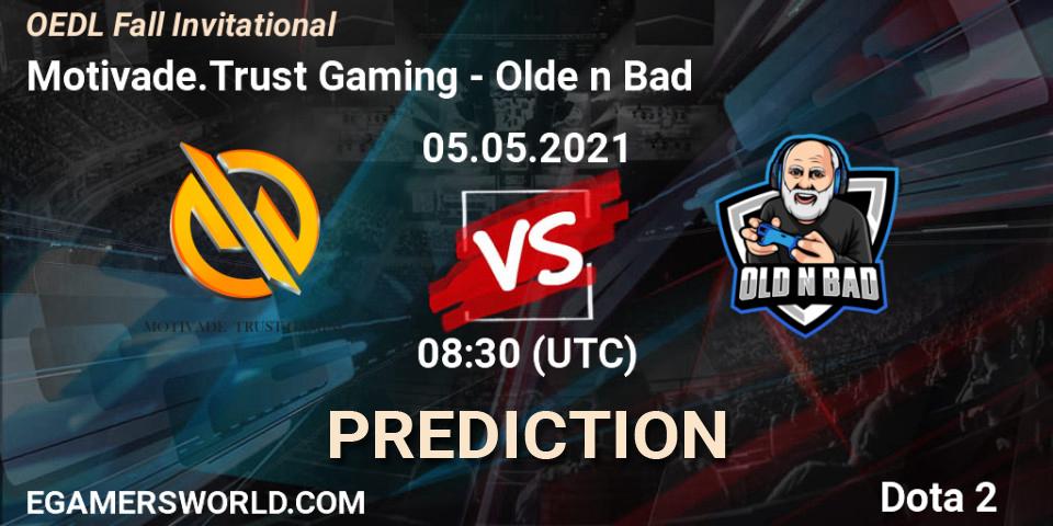 Motivade.Trust Gaming vs Olde n Bad: Betting TIp, Match Prediction. 05.05.2021 at 08:33. Dota 2, OEDL Fall Invitational