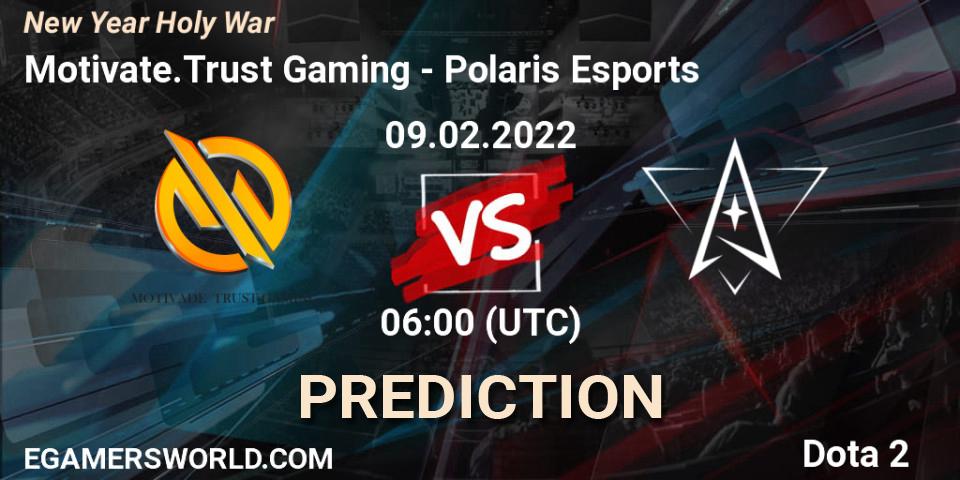 Motivate.Trust Gaming vs Polaris Esports: Betting TIp, Match Prediction. 09.02.2022 at 06:34. Dota 2, New Year Holy War
