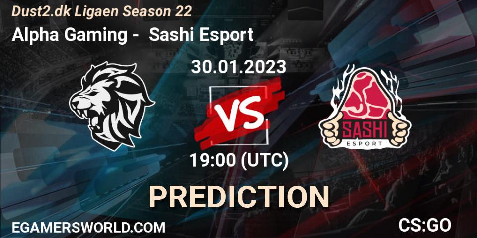 Alpha Gaming vs Sashi Esport: Betting TIp, Match Prediction. 01.02.23. CS2 (CS:GO), Dust2.dk Ligaen Season 22
