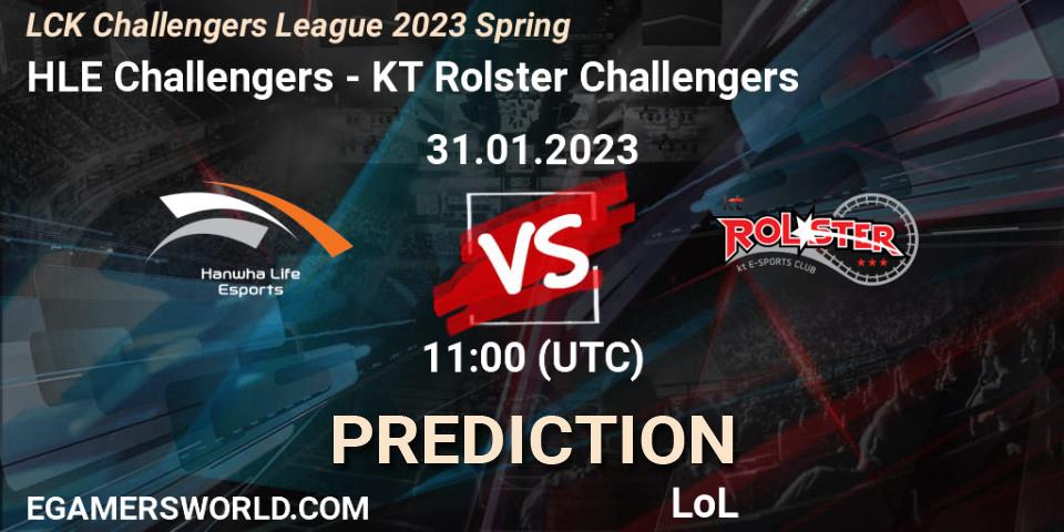 Hanwha Life Challengers vs KT Rolster Challengers: Betting TIp, Match Prediction. 31.01.23. LoL, LCK Challengers League 2023 Spring