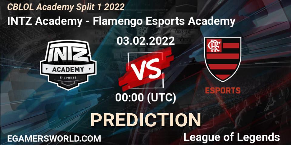 INTZ Academy vs Flamengo Esports Academy: Betting TIp, Match Prediction. 03.02.2022 at 00:00. LoL, CBLOL Academy Split 1 2022