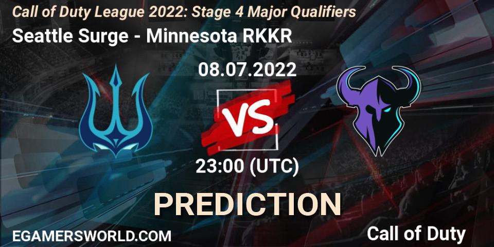 Seattle Surge vs Minnesota RØKKR: Betting TIp, Match Prediction. 08.07.2022 at 23:00. Call of Duty, Call of Duty League 2022: Stage 4