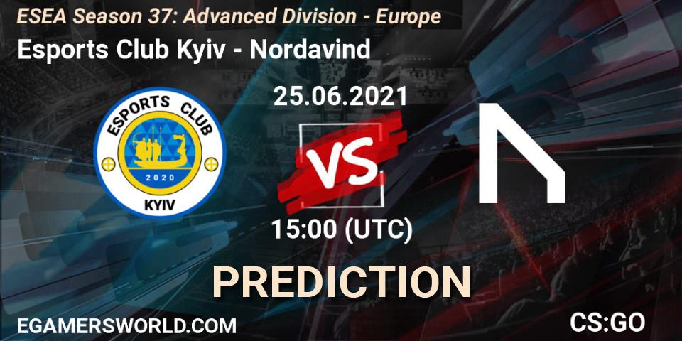 Esports Club Kyiv vs Nordavind: Betting TIp, Match Prediction. 25.06.21. CS2 (CS:GO), ESEA Season 37: Advanced Division - Europe