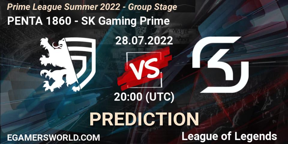 PENTA 1860 vs SK Gaming Prime: Betting TIp, Match Prediction. 28.07.22. LoL, Prime League Summer 2022 - Group Stage