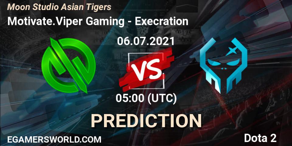 Motivate.Viper Gaming vs Execration: Betting TIp, Match Prediction. 06.07.21. Dota 2, Moon Studio Asian Tigers