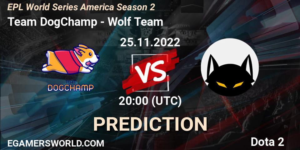 Team DogChamp vs Brazil: Betting TIp, Match Prediction. 25.11.22. Dota 2, EPL World Series America Season 2