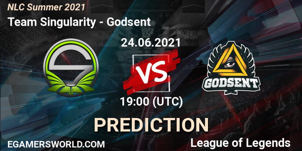 Team Singularity vs Godsent: Betting TIp, Match Prediction. 24.06.21. LoL, NLC Summer 2021