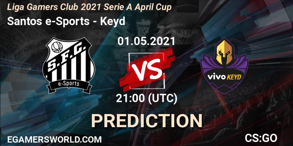 Santos e-Sports vs Keyd: Betting TIp, Match Prediction. 01.05.21. CS2 (CS:GO), Liga Gamers Club 2021 Serie A April Cup