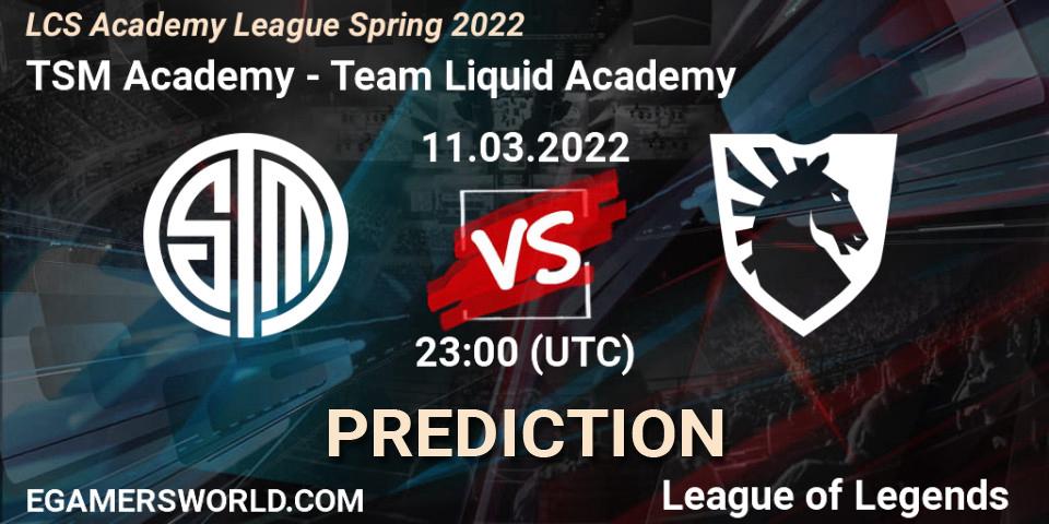TSM Academy vs Team Liquid Academy: Betting TIp, Match Prediction. 11.03.22. LoL, LCS Academy League Spring 2022