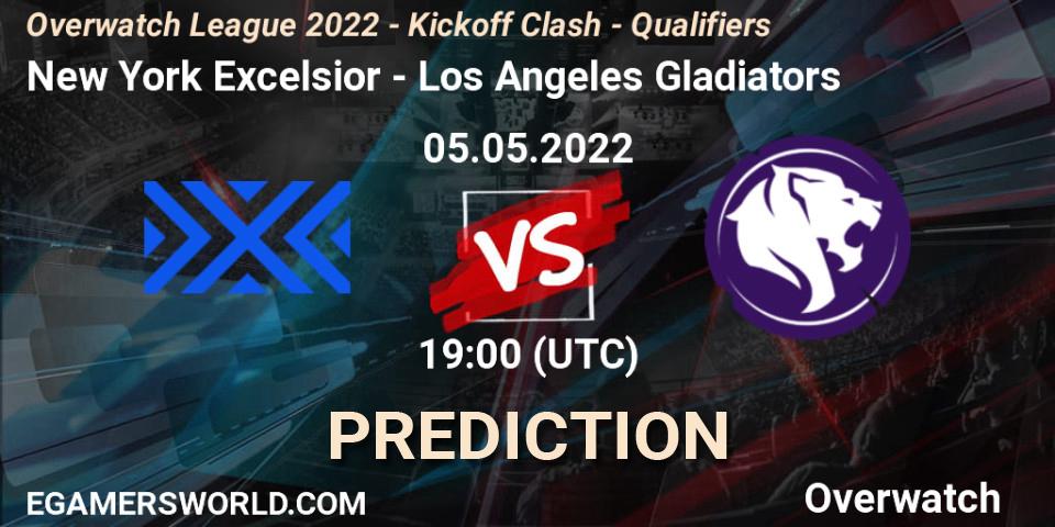 New York Excelsior vs Los Angeles Gladiators: Betting TIp, Match Prediction. 05.05.22. Overwatch, Overwatch League 2022 - Kickoff Clash - Qualifiers