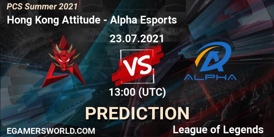 Hong Kong Attitude vs Alpha Esports: Betting TIp, Match Prediction. 23.07.21. LoL, PCS Summer 2021