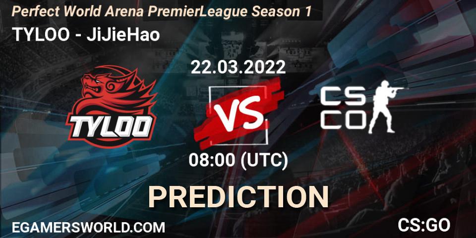 TYLOO vs JiJieHao: Betting TIp, Match Prediction. 22.03.22. CS2 (CS:GO), Perfect World Arena Premier League Season 1